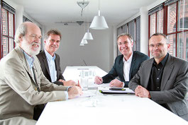 Walter Siepe, Robert Schäfer, Peter Barkowsky und Sven Kummert